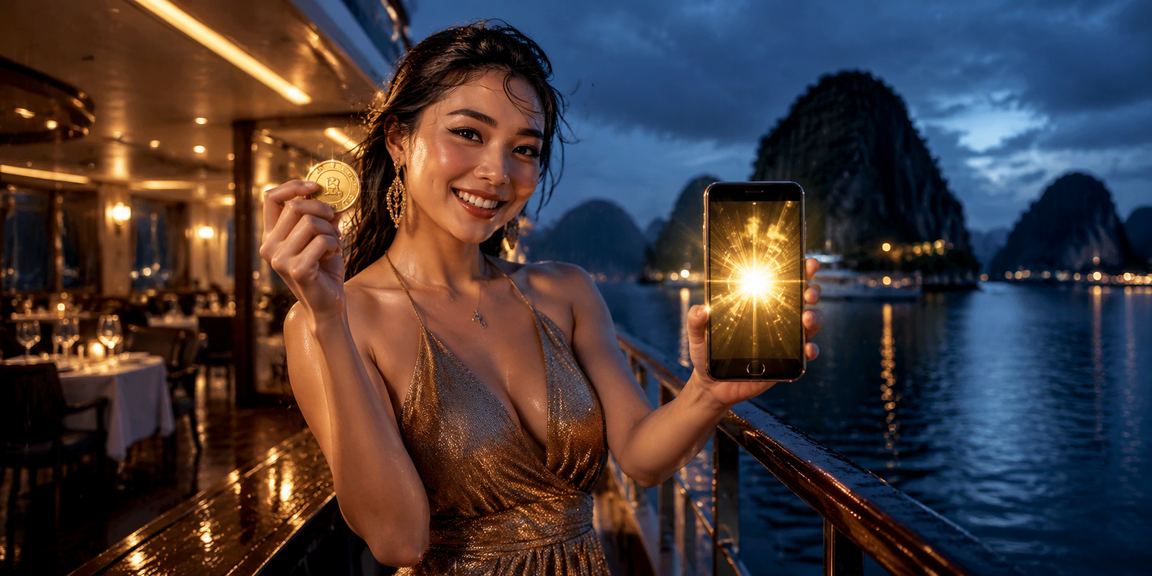 Người chơi đặt cược trực tuyến trên di động tại vịnh Hạ Long